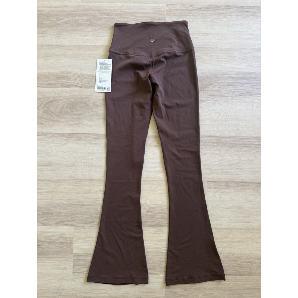 NWT Lululemon Align High Rise Mini Flare Pant 32 Java Brown Nulu Pants Size 6 - Picture 2 of 10